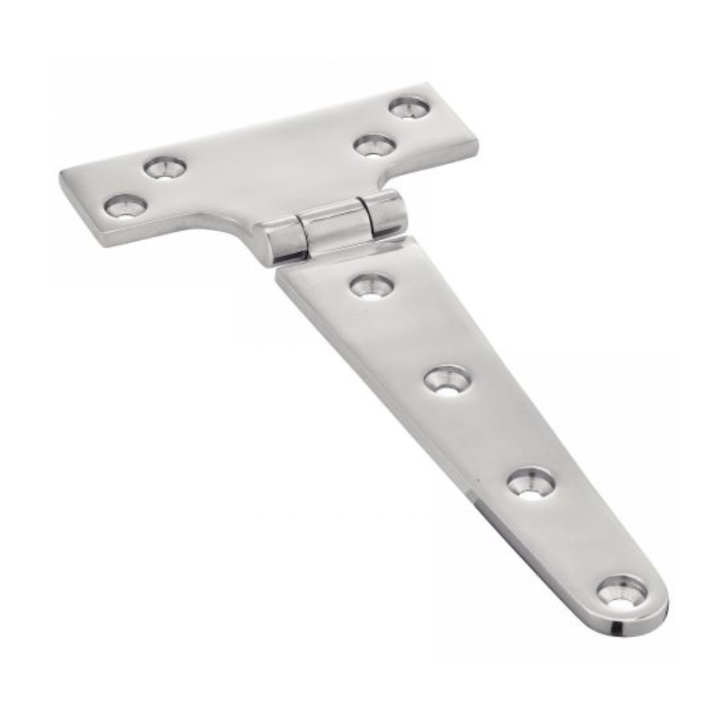 Charnière T forgée polie inox A4 – usage extérieur