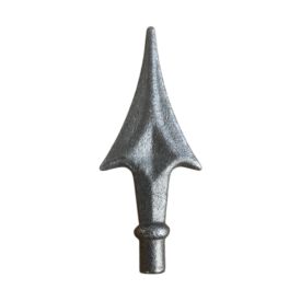 FER DE LANCE ACIER 155x66 FORGÉ POUR BARREAU ROND U0013