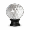 Boule de départ en cristal avec socle noir mat – Ø100 mm, filetage M10