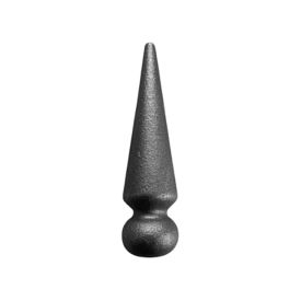 FER DE LANCE CÔNE ACIER FORGÉ – BARREAU ROND Ø28 MM – 112 MM