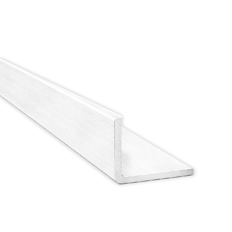 CORNIÈRE ALUMINIUM INÉGALES PRÉLAQUÉ BLANC MAT RAL 9010