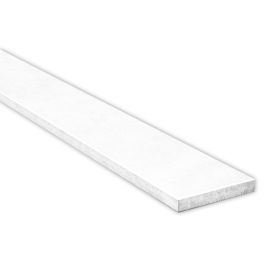 PLAT ALUMINIUM PRÉLAQUÉ BLANC MAT RAL 9010 – BARRE MÉPLAT