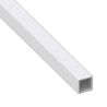TUBE CARRÉ ALUMINIUM DÉCLASSÉ PRÉLAQUÉ BLANC MAT RAL 9010 – LONGUEUR 1 M