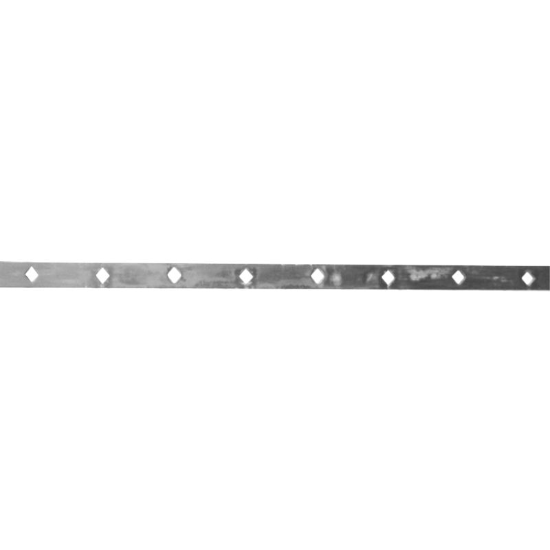 TRAVERSE À TROUS OBLIQUES POUR BARREAUX CARRÉS – LONGUEUR 2 M – POUR Ø14, Ø16, Ø18 MM