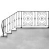 Cercle décoratif en acier moulé – carré de 16 mm – Ø 115 mm