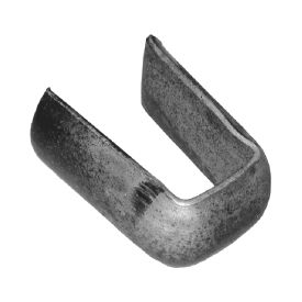 COLLIER ASSEMBLAGE PLATS CARRÉ FER FORGÉ DEMI-ROND M0267