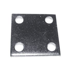 PLATINE DE FIXATION CARRÉE EN ACIER 40 X 40 MM – 4 TROUS À VISSER