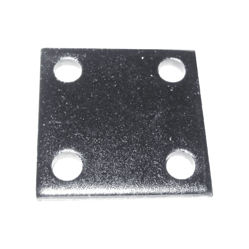 PLATINE DE FIXATION CARRÉE EN ACIER 40 X 40 MM – 4 TROUS À VISSER