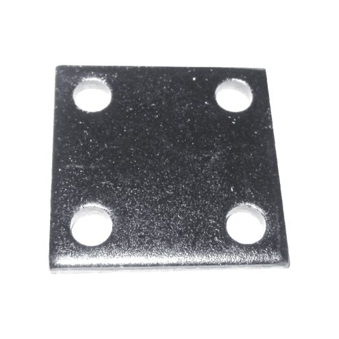 PLATINE DE FIXATION CARRÉE EN ACIER 40 X 40 MM – 4 TROUS À VISSER