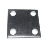 PLATINE DE FIXATION CARRÉE EN ACIER 40 X 40 MM – 4 TROUS À VISSER