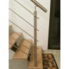 POTEAU INOX Ø42,4 MM POUR ESCALIER EN BOIS – FIXATION PAR CONTRE-PLATINE – HAUTEUR 970 MM
