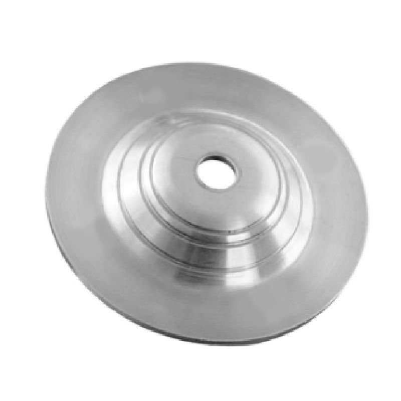 PLATINE DE FIXATION SANS TROUS POUR TUBE INOX Ø42.4 MM OU Ø48.3 MM