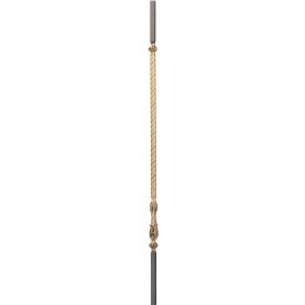 BARREAU LAITON LOUIS XVI CARRÉ 16 MM – LONGUEUR 1120 MM POUR RAMPE INTÉRIEURE