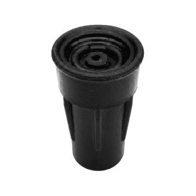 Embout antidérapant renforcé Ø18 mm pour canne en caoutchouc vulcanisé noir