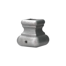 Manchon carré décoratif en acier moulé galvanisable avec vis de blocage