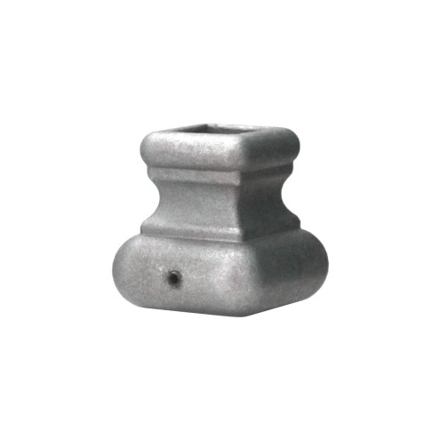 Manchon carré décoratif en acier moulé galvanisable avec vis de blocage