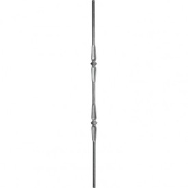 Barreau fer rond double motif Ø14/16/18 mm – Longueur 1000 à 1150 mm