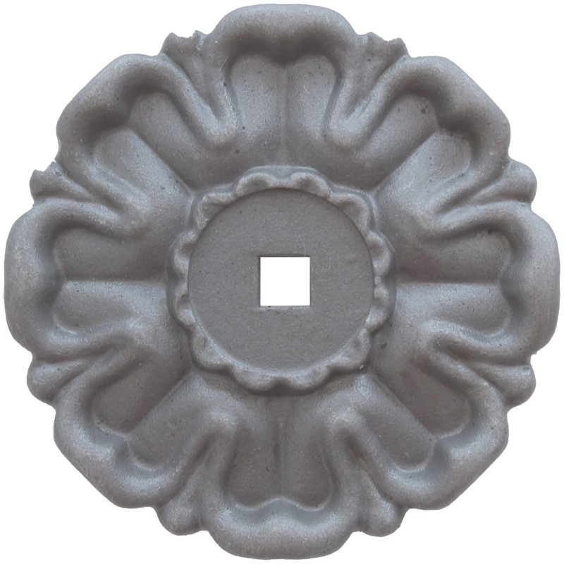 Rosace en fer forgé à chaud diamètre 60 mm pour décoration métallique