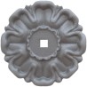Rosace en fer forgé à chaud diamètre 60 mm pour décoration métallique