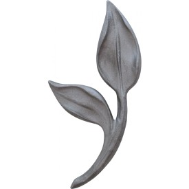 Feuille décorative en acier moulé double face 125 mm brute de fonderie