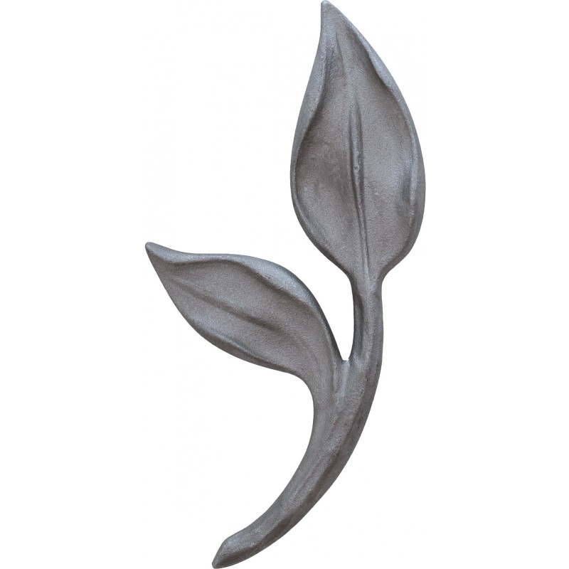 Feuille décorative en acier moulé double face 125 mm brute de fonderie