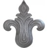 Feuille d’acanthe en acier moulé 110 x 100 mm épaisseur 4 mm