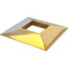 Cache-scellement carré extra plat inox PVD 50x50 ou 90x90 mm