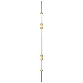 Barreau laiton inox bicolore 900 mm rond 14 mm intérieur