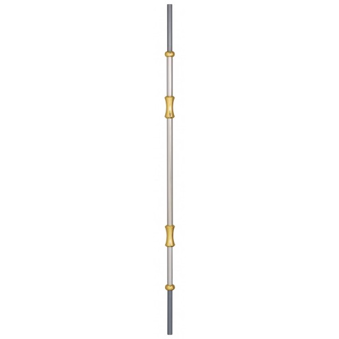 Barreau laiton inox bicolore 900 mm rond 14 mm intérieur