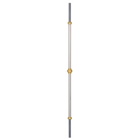 Barreau laiton inox bicolore 900 mm rond 14 mm intérieur