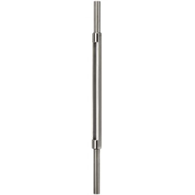 Poteau inox Ø42,4 mm 1270 mm finition émerisée ou titane
