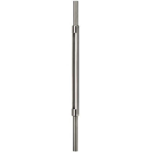 Poteau inox Ø42,4 mm 1270 mm finition émerisée ou titane