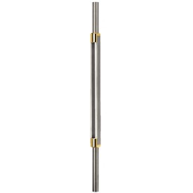 Poteau inox Ø42,4 mm 1270 mm finition émerisée ou titane