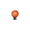 Boule de départ Jaspe Rouge Ø95 mm – Socle laiton poli ou doré