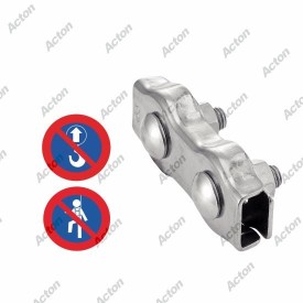 SERRE-CÂBLES PLATS DUPLEX ACIER ou INOX Ø2 À Ø10 M1502