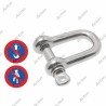 MANILLE DROITE À PITON À ŒIL – ACIER INOXYDABLE A4 – Ø4 À Ø25 MM - TECHNIQUE
