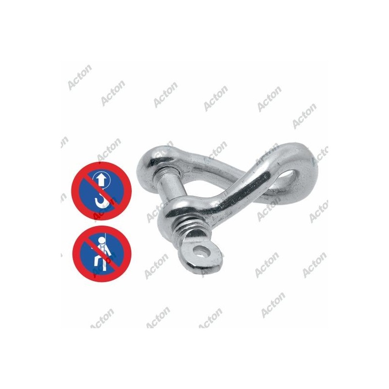 MANILLE TORSE FORGÉE EN INOX A4 – DE Ø4 MM À Ø12 MM