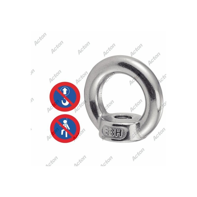 ÉCROUS À ANNEAU EN INOX A4 – TYPE DIN 582 – DE M6 À M20