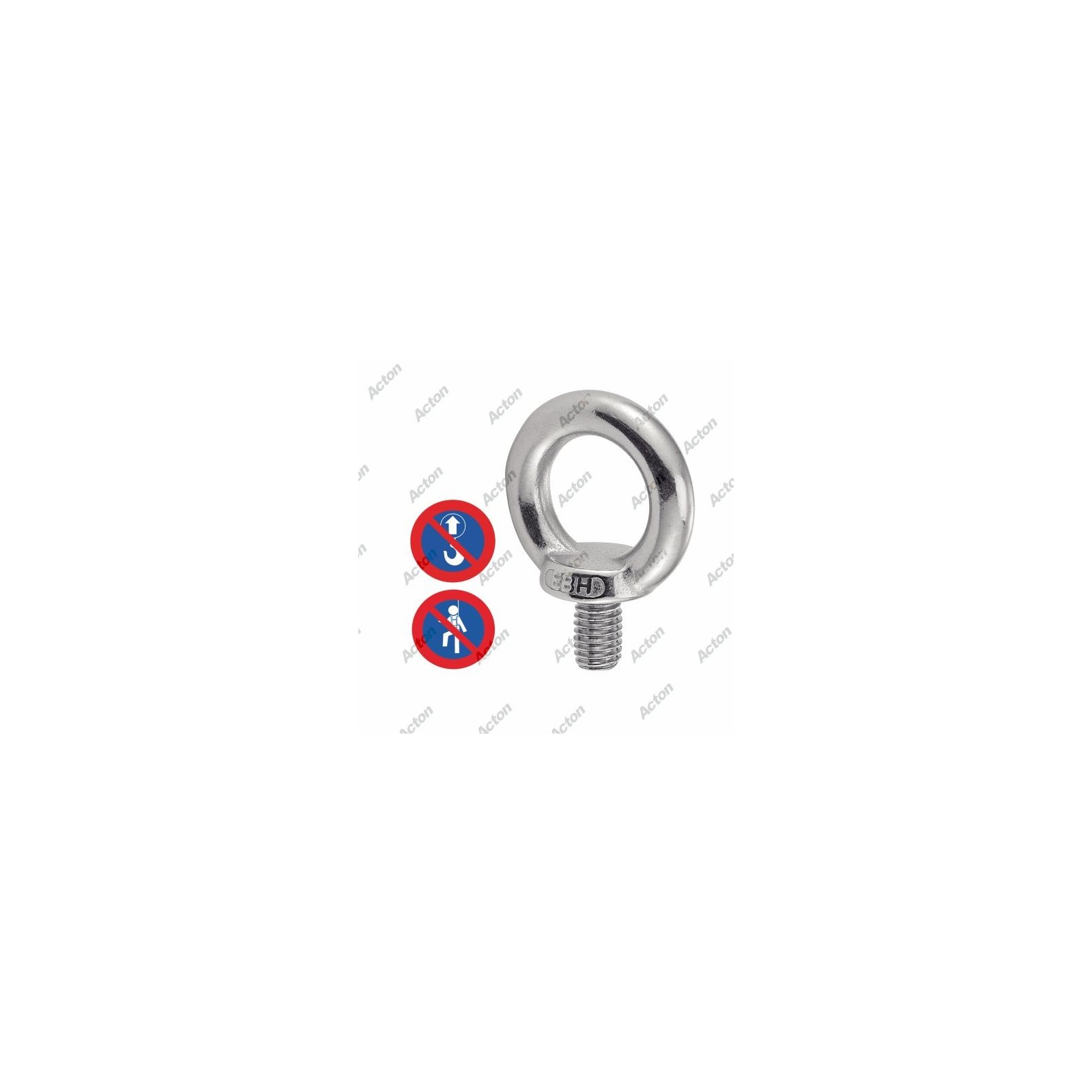 Anneau rond soudé poli A4 diamètre 10 x 50mm