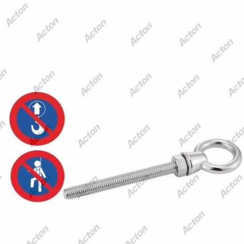 PITON À ŒIL FILETÉ AVEC ÉCROU EN INOX A4 – DE 6 MM À 12 MM