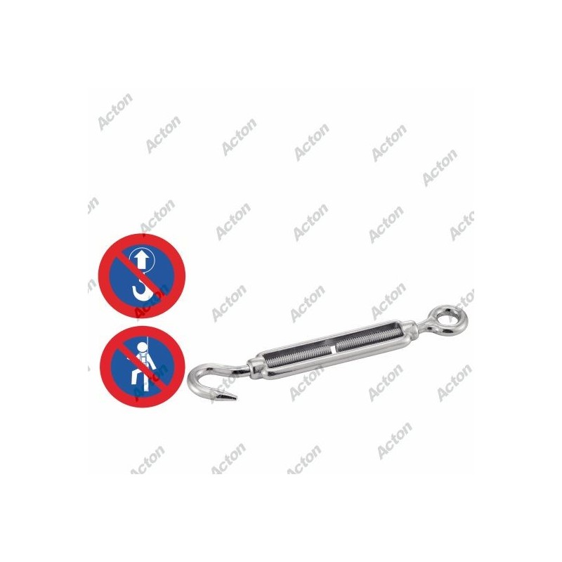 TENDEUR ŒIL-CROCHET EN INOX A4 – DE 5 MM À 20 MM