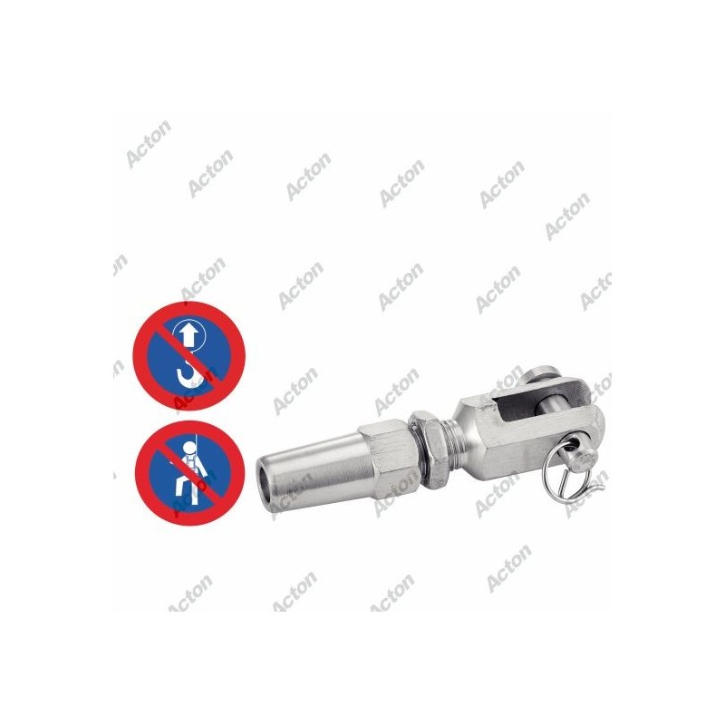 EMBOUT À CHAPE SERTISSAGE MANUEL EN INOX A4 – POUR CÂBLES DE 3 MM À 8 MM