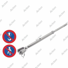 RIDOIR À CHAPE FIXE SOUDÉE + EMBOUT À SERTIR EN INOX A4 – DE 5 MM À 12 MM