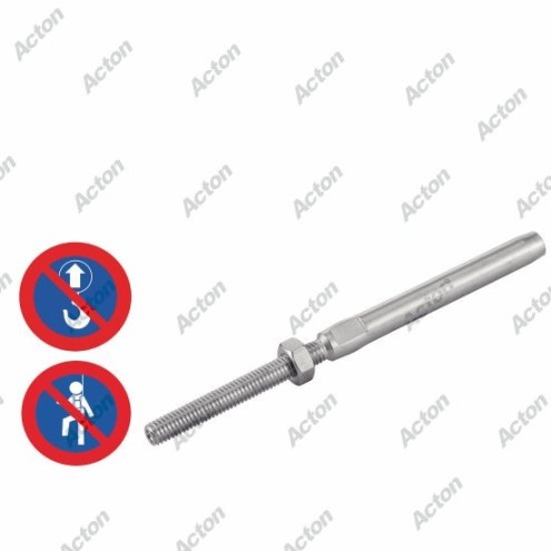 EMBOUT FILETÉ À SERTIR PAS À DROITE OU PAS À GAUCHE EN INOX A4 – DE Ø2,5 MM À Ø10 MM