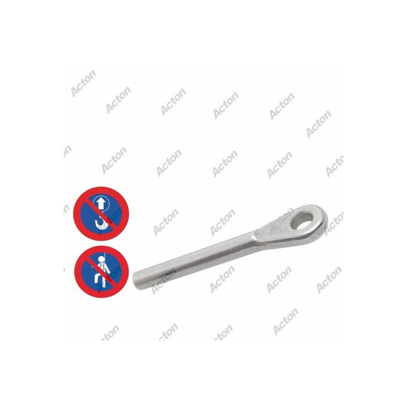 EMBOUT À ŒIL À SERTIR EN INOX A4 – POUR CÂBLES DE 2,5 MM À 12 MM