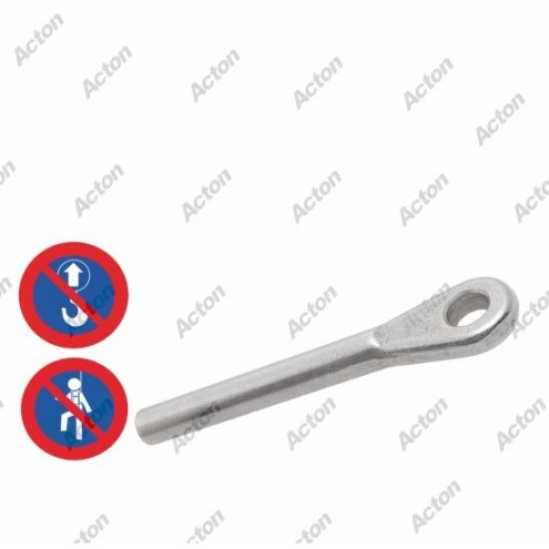 EMBOUT À ŒIL À SERTIR EN INOX A4 – POUR CÂBLES DE 2,5 MM À 12 MM