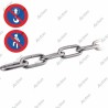 CHAINES À MAILLONS LONGS DE 2 MM À 10 MM - INOX A4 - DIN 763