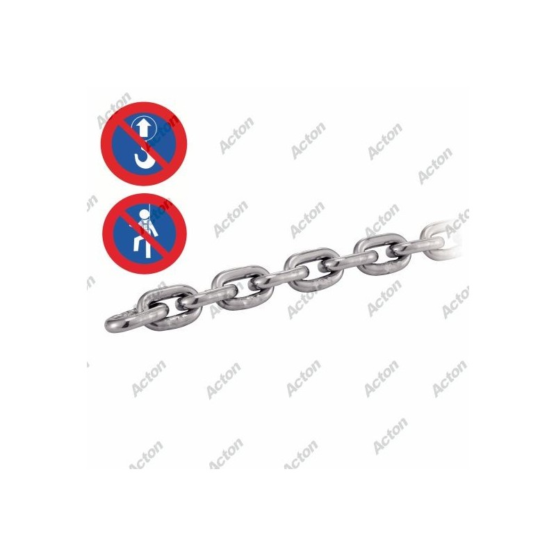 CHAÎNE À MAILLONS COURTS EN INOX A4 – DIN 766
