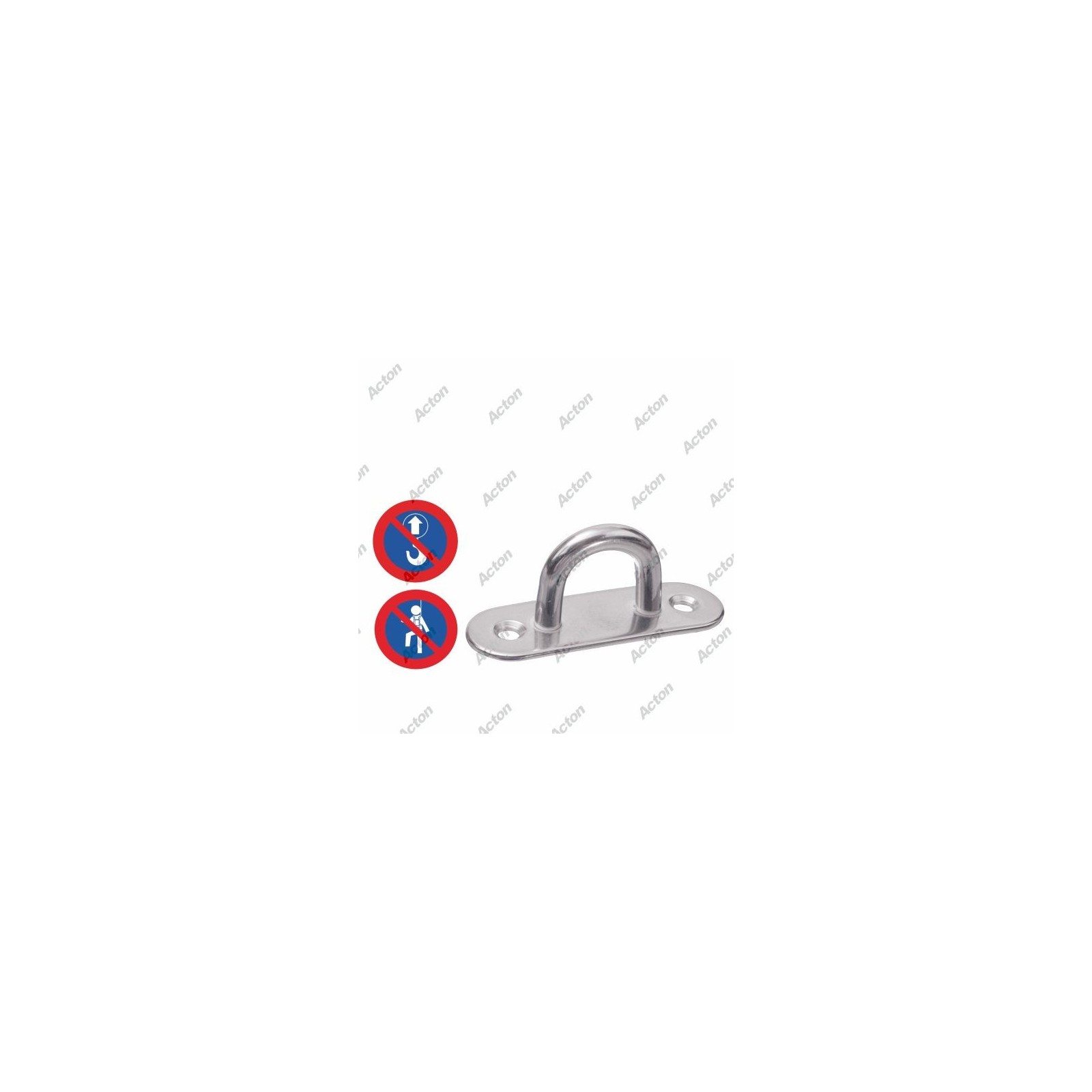 Pontet Tournant 360° Sur Platine 50x40mm - Inox A2 - FP INOX - Neuf