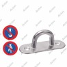 ANNEAU PLATINE ÉTROITE FIXATION CÂBLE INOX 304 316 M3591